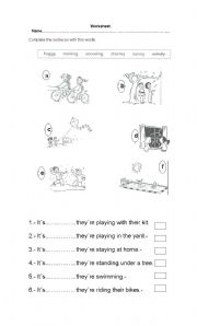 English Worksheet: weather conditions