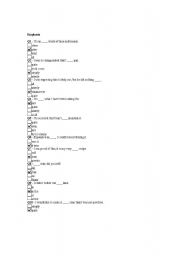 English Worksheet: emphasis