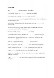 English Worksheet: CAUSATIVE HAVE