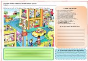English Worksheet: Present continuous, jobs and animals practice