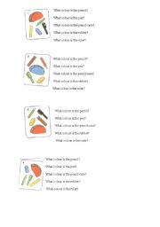 English Worksheet: colours