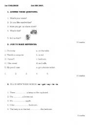 English worksheet: REVIEW