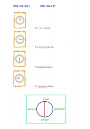 English worksheet: THE TIME