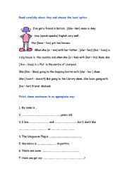 English Worksheet: PRESENT SIMPLE