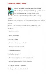 English worksheet: PRESENT SIMPLE