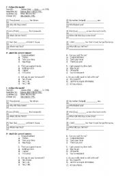 English Worksheet: Simple Past exercises