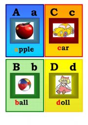 English Worksheet: Alphabet flashcards