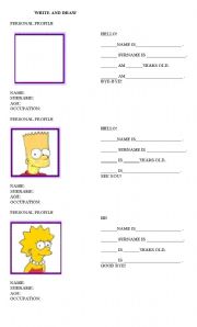 English Worksheet: Personal Profile