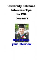 English Worksheet: University Interview Tips