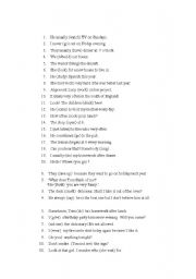 English Worksheet: simple present vs present continuous