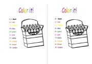 English Worksheet: Color it!