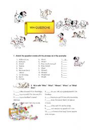 English Worksheet: WH-QUESTIONS