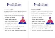 English Worksheet: Predictions
