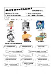 English Worksheet: imperatives