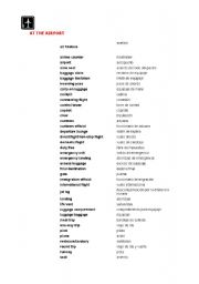 English Worksheet: at the airport