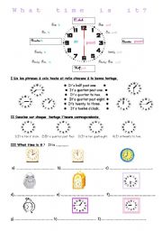 English Worksheet: Time