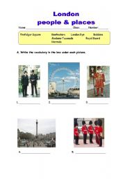 English Worksheet: London_people_and_places