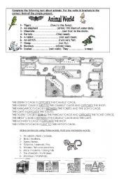 English Worksheet: Animal world