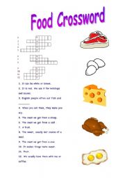 Food Crossword