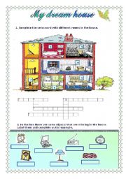 English Worksheet: My dream house