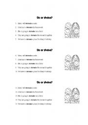 English Worksheet: do or make? 