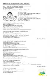 English Worksheet: SONG If I were a rich man - gap filing + discussion questions + key + video clip  link