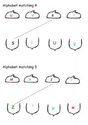 English worksheet: Alphabet matching 