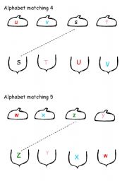 English Worksheet: Alphabet matching 