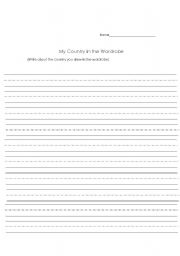 English Worksheet: The Lion, the Witch, and the Wardrobe create your own country activity #3