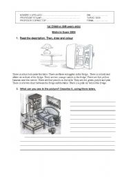 English Worksheet: Midterm Test