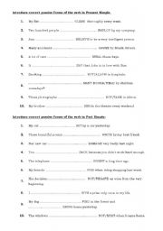 English Worksheet: Passive Voice