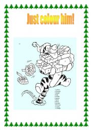 English Worksheet: Just colour him!