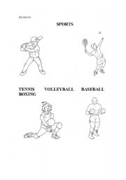 English worksheet: SPORTS