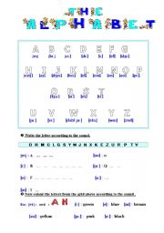 English Worksheet: Alphabet