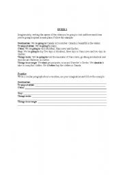 English Worksheet: planning a trip