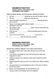 English Worksheet: grammer practice