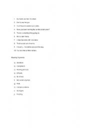 English worksheet: common idioms