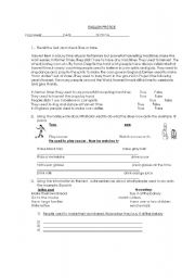 English Worksheet: used to