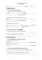 Conditional I and II (Revision)