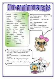 non-continuous verbs