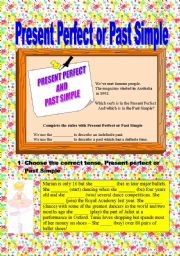 English Worksheet: Present Perfect or Past Simple