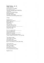 English Worksheet: Dolly Parton 9-5