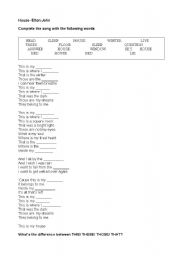 Sacrifice by Elton John - ESL worksheet by gcaMetro