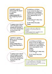 Gerunds and infinitives