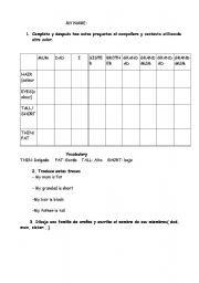 English worksheet: Family