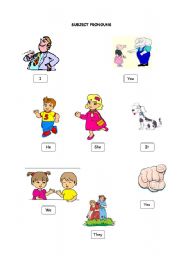 English Worksheet: personal pronouns