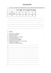 English worksheet: Likes and Dislikes