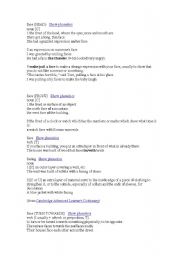 English Worksheet: Face