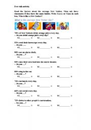 English Worksheet: Free talk activity