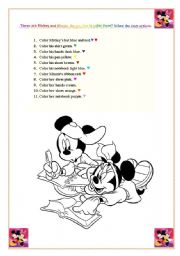 English Worksheet: colors